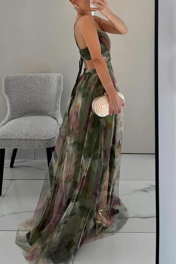 Giselle | Precioso vestido largo con estampado floral