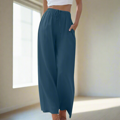 Liam | Pantaloni Estivi a Gamba Larga